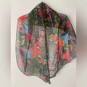 Gems of the Caribbean, Tropical Parrot palms scarf swim waist wrap